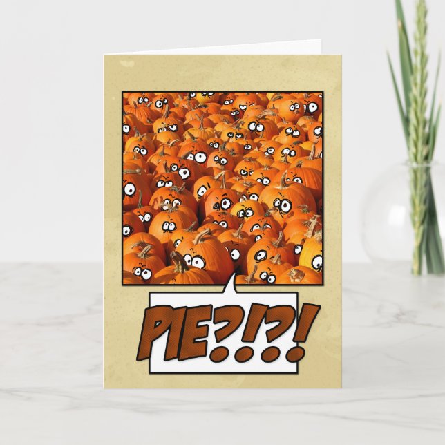 Tarjeta Festiva Calabazas (Anverso)