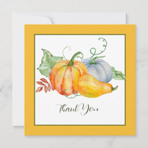 Tarjeta Festiva Calabazas acuarela