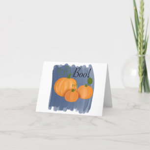 Tarjeta Festiva Calabazas Boo