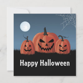 Tarjeta Festiva Calabazas Halloween