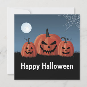 Tarjeta Festiva Calabazas Halloween