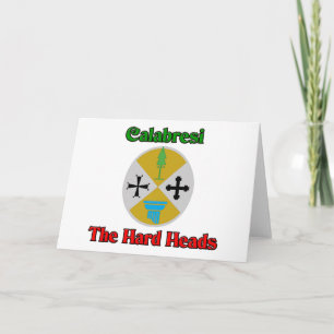 Tarjeta Festiva Calabresi las cabezas duras