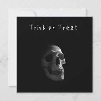 Tarjeta Festiva Calavera gótica de terror gótico muerte