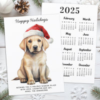 Calendario 2026 de Labrador Amarillo Perro Amante 