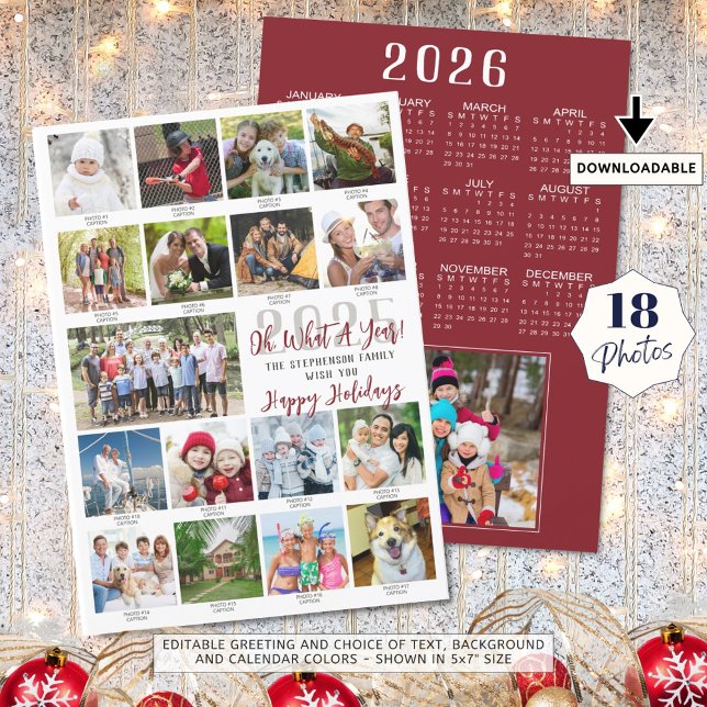 Tarjeta Festiva Calendario 2026 De Qué Año 18 Fotos Subtítulos 202 (Subido por el creador)