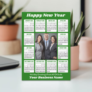 Tarjeta Festiva Calendario 2026 - Foto vertical para empresas