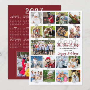 Tarjeta Festiva Calendario 2027 Capturas de 18 Fotos ¿Qué Año 2026