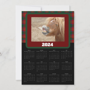 Tarjeta Festiva Calendario de Animales Divertidos de Mascotas Cuad