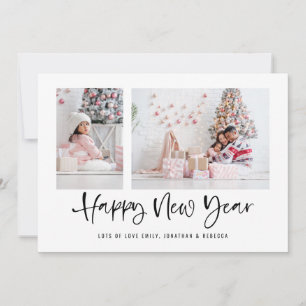 Tarjeta Festiva Calendario de Año Nuevo Feliz 2027 con Escritura M