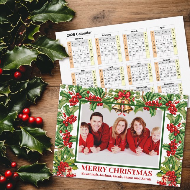 Tarjeta Festiva Calendario de fotos de Personalizados de Holly Lea (Subido por el creador)