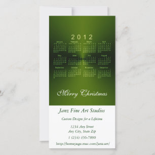 Tarjeta Festiva Calendario de navidades 2012