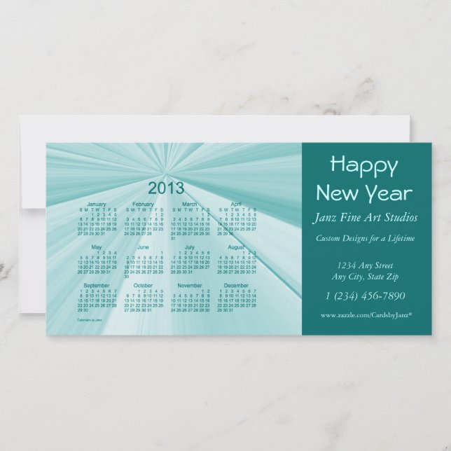 Tarjeta Festiva Calendario de navidades 2013 (Anverso)