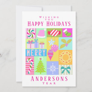 Tarjeta Festiva Calendario de navidades anticipados