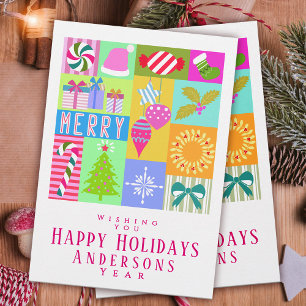 Tarjeta Festiva Calendario de navidades anticipados