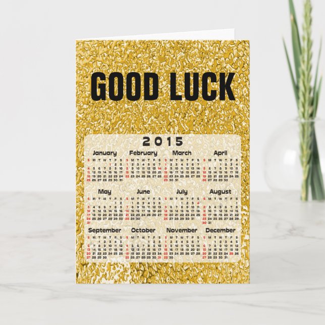 Tarjeta Festiva Calendario personalizado 2015 + tu foto, copia de  (Anverso)