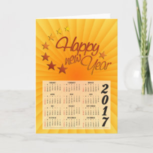 Tarjeta Festiva Calendario personalizado 2017 + tu foto, copia de