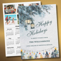 Calendario Personalizado de 6 Fotos Festivas 2027 