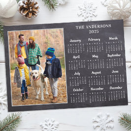Tarjeta Festiva Calendario personalizado de fotos de familia rusa