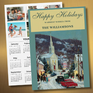 Tarjeta Festiva Calendario Personalizado Festivo 6 Fotos 2027