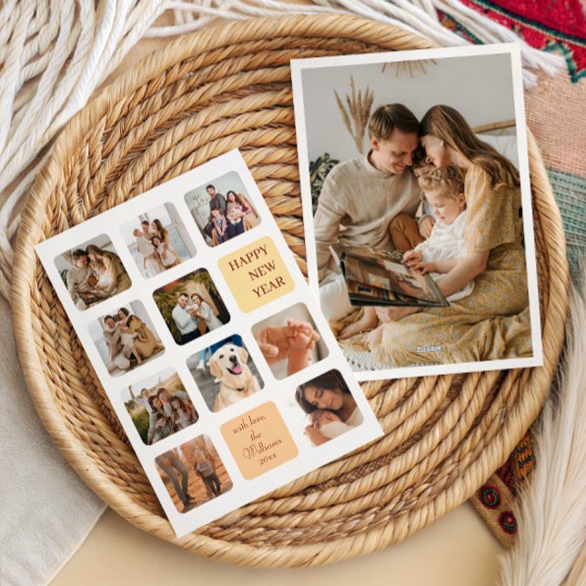 Tarjeta Festiva Cálida foto familiar de Collage (Subido por el creador)