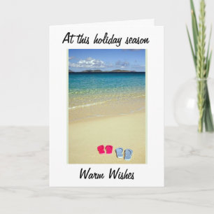 TARJETA FESTIVA CÁLIDO DESEA NAVIDADES/SUNNY NEW YEAR DESEA PARA U