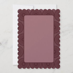 Tarjeta Festiva Calidoscopio de oro rosa oscuro ondulado