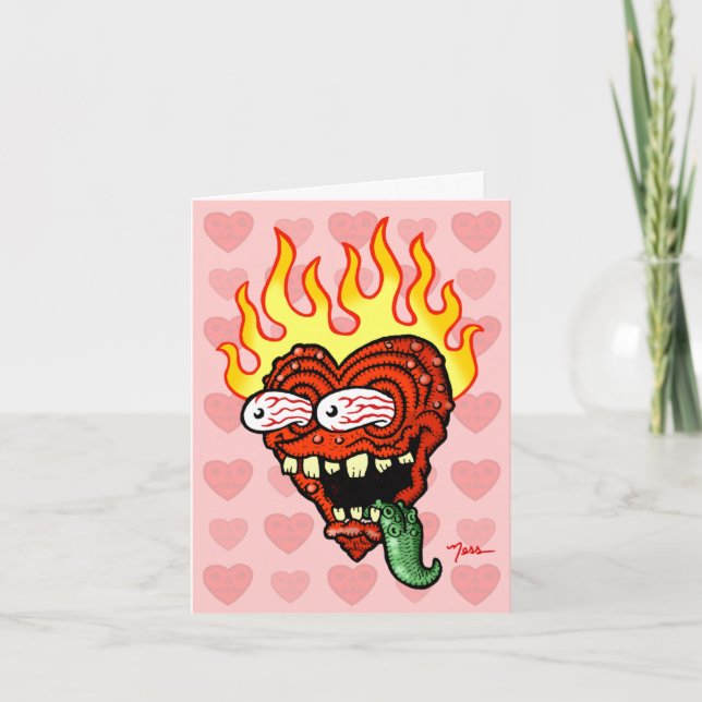 Tarjeta Festiva ¡Caliente Para Ti! (Anverso)