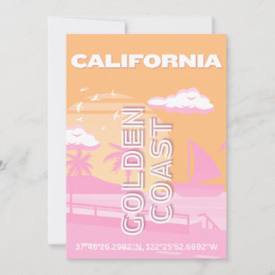 Tarjeta Festiva California, Travel Art, Preppy, Preppy Travel