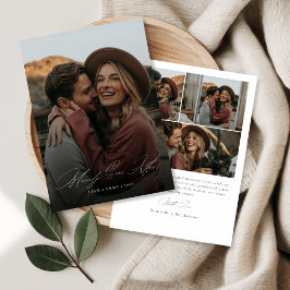 Tarjeta Festiva Caligrafía alegre hasta ahora después de foto de N