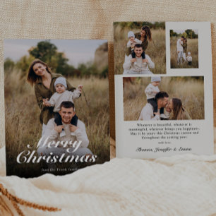 Tarjeta Festiva Caligrafía de escritura moderna foto completa