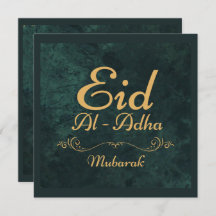 Caligrafía dorada Eid Al-Adha Mubarak 2025