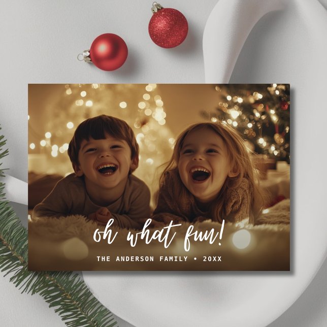 Tarjeta Festiva Caligrafía: ¡Qué Navidades tan graciosos! (Subido por el creador)