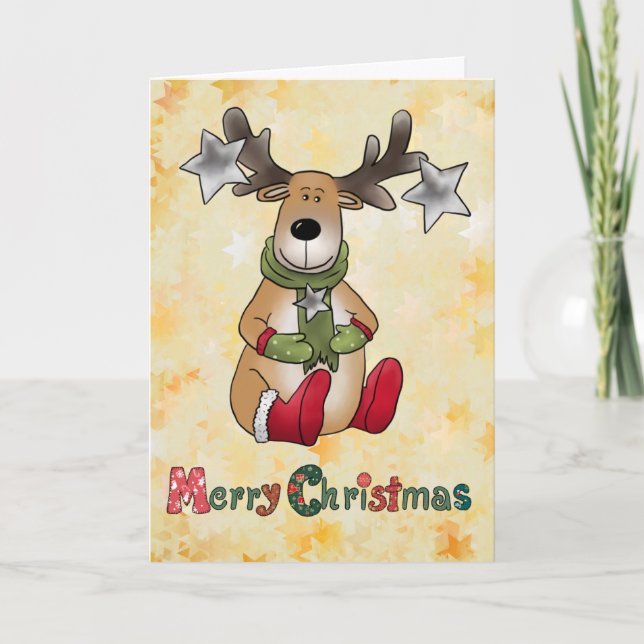 Tarjeta Festiva Cáliz navideño (Anverso)