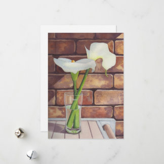 Tarjeta Festiva Calla Lilies