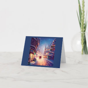 Tarjeta Festiva Calle 4 de la ciudad de los navidades