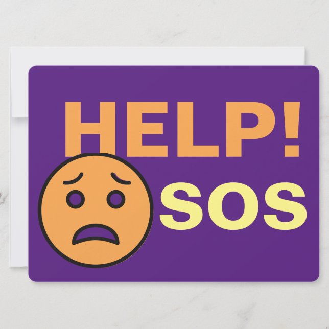 Tarjeta Festiva calle bloqueada, señalización del coche de ayuda (Anverso)