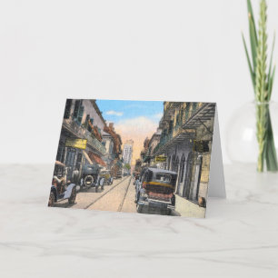 Tarjeta Festiva Calle Nueva Orleans