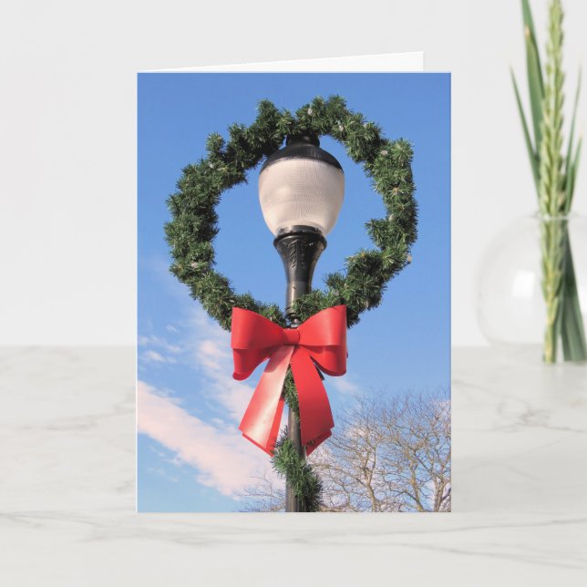 Tarjeta Festiva Calle principal en Falmouth, MAMÁES (Anverso)