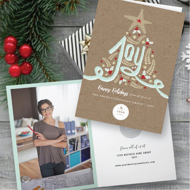 Tarjeta Festiva Calligrafía de la alegría por la mano Rústica del  (Subido por el creador)