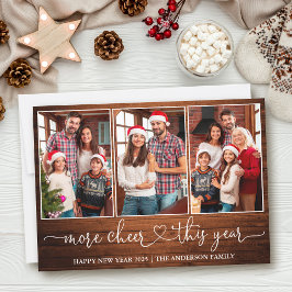 Tarjeta Festiva Calligraphy Heart Wood Más Cheor 3 Foto