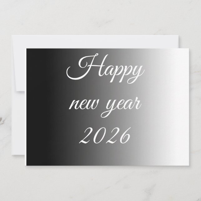 Tarjeta Festiva Calm greeting in new year  (Anverso)
