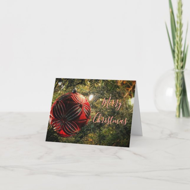 Tarjeta Festiva Calor de las vacaciones (Anverso)