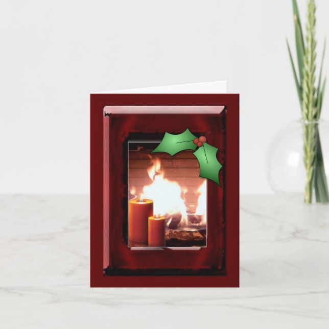 Tarjeta Festiva Calor navideño (Anverso)