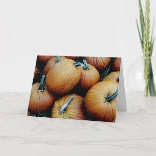 Tarjeta Festiva Calzada de calabaza