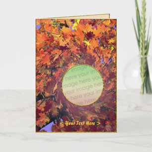 Tarjeta Festiva Camarada de Acción de Gracias de Otoño (fotograma)