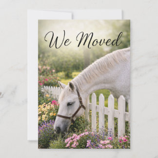 Tarjeta Festiva Cambio de dirección de caballo 