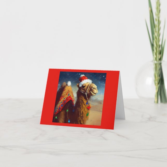 Tarjeta Festiva Camello 3 navidades (Anverso)