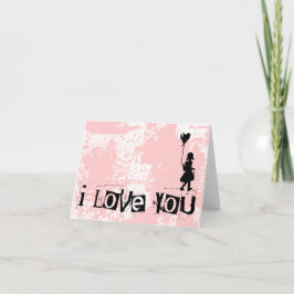 Tarjeta Festiva camina tu corazón : te amo :