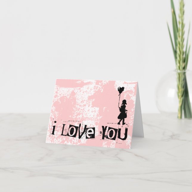 Tarjeta Festiva camina tu corazón : te amo : (Anverso)