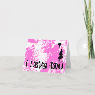 Tarjeta Festiva camina tu corazón : te amo :